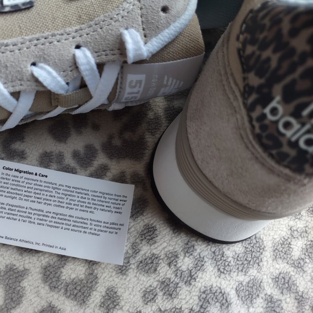 New Balance 515v3 Athletic Lifestyle Sport Trainer WL515SD3 Beige/Leopard/Animal - Picture 7 of 16